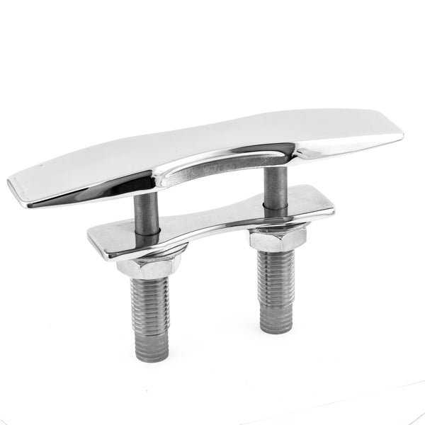 10" 316 Stainless Steel Contoured Body Absolute Flush Pull Up Cleat