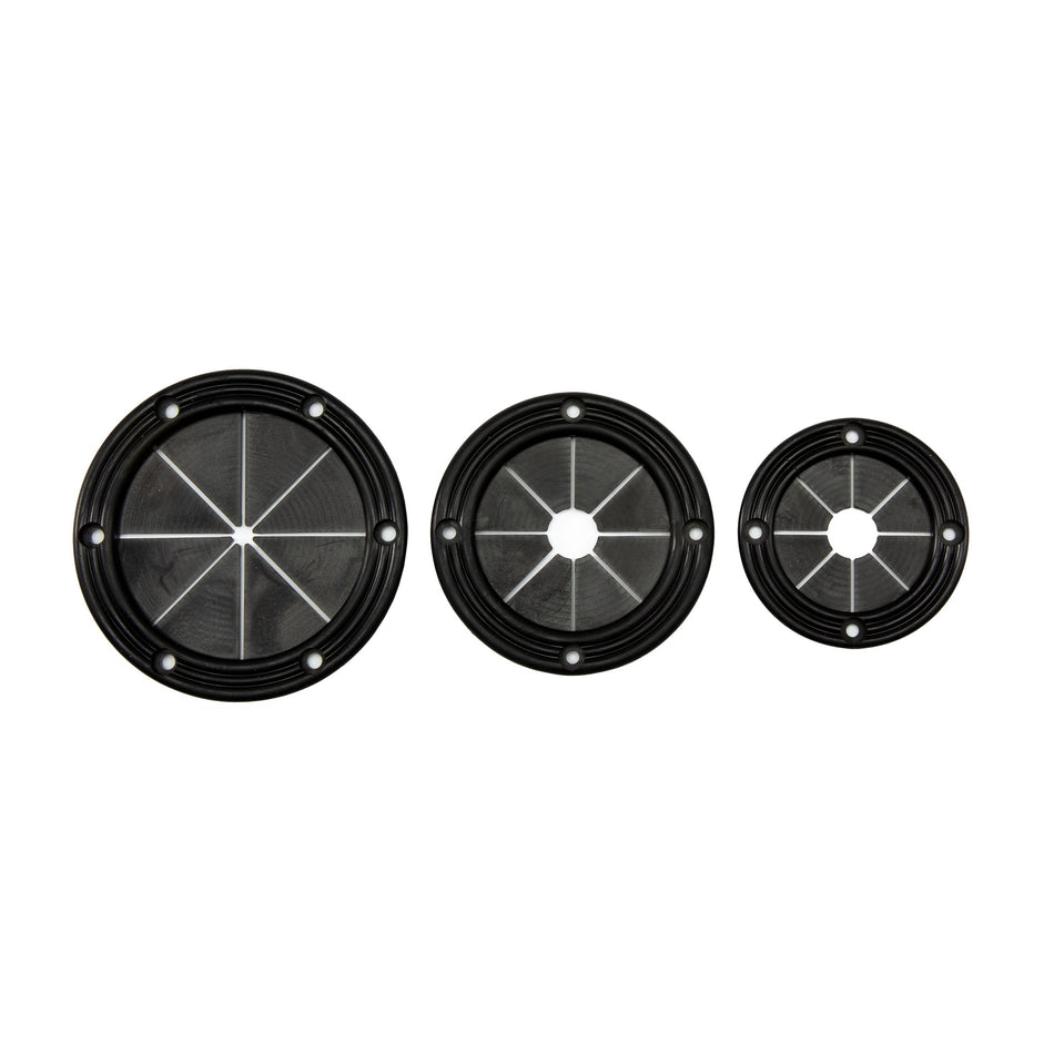 3-3/8" Black Rubber Utility Grommet