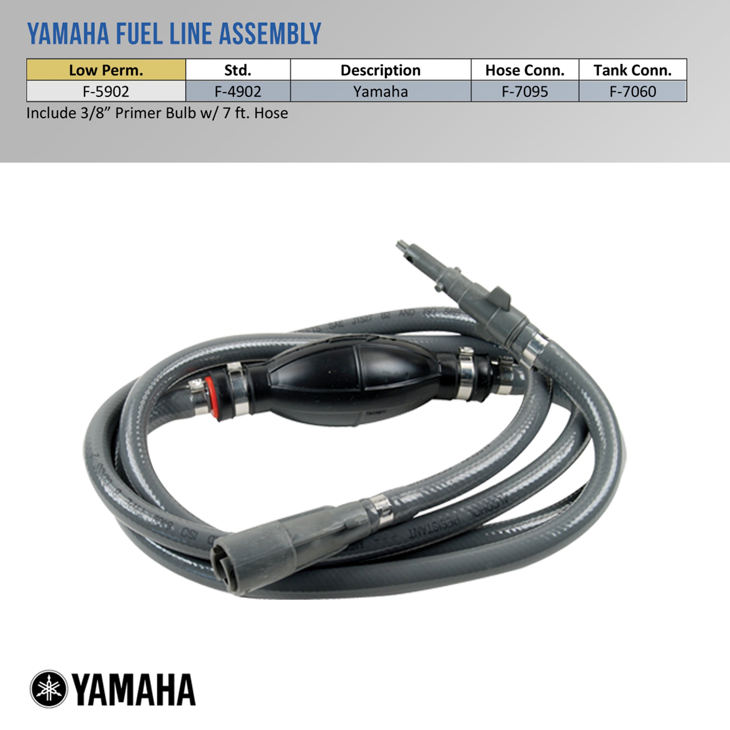 Standard Yamaha Fuel Line Assembly – Whitecap Marine Hardware