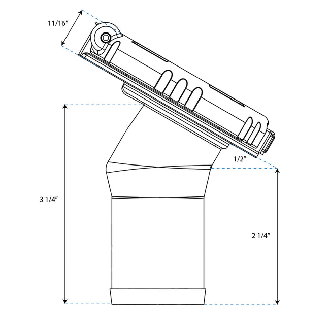 30° EPA/CARB Flip Top Pressurized Deck Fill - Waste