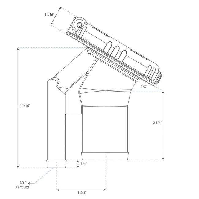 30° EPA/CARB Flip Top Pressurized Deck Fill - Gas