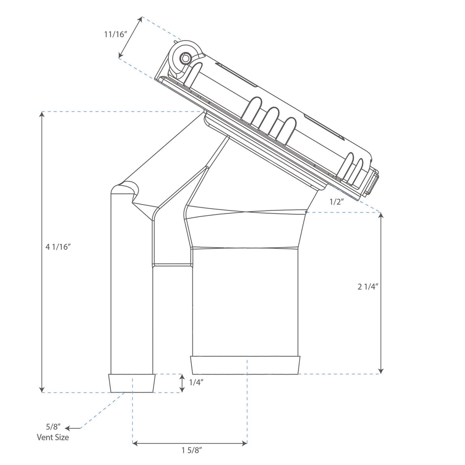 30° EPA/CARB Flip Top Pressurized Deck Fill - Gas