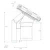 30° Stainless Steel EPA/CARB Sculpted Flip Top Pressurized Deck Fill - Gas