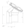30° Stainless Steel EPA/CARB Sculpted Flip Top Pressurized Deck Fill - Gas