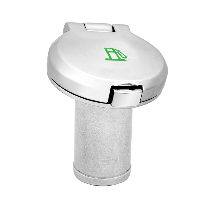 15° Contoured 316 Stainless Steel EPA Flip-Top Deck Fill No Vent - Diesel