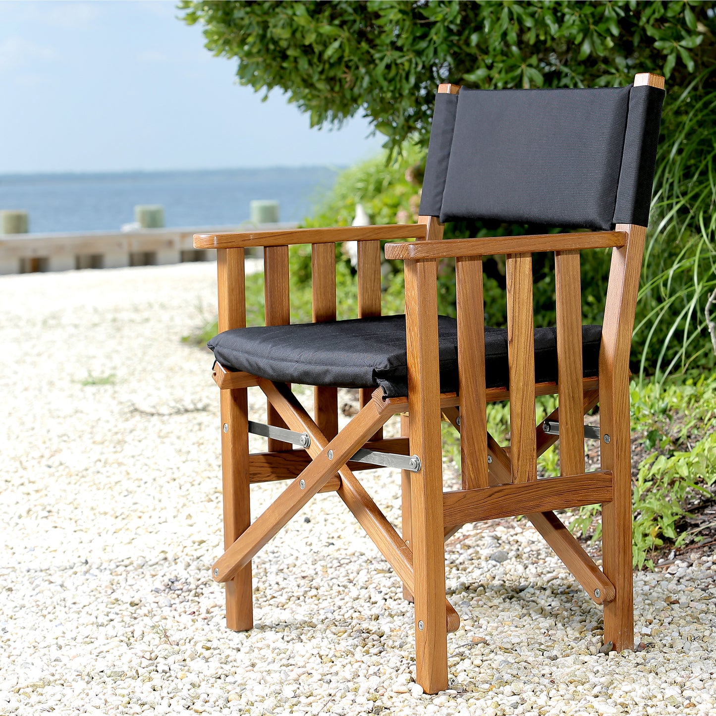 Director's Chair II with Black Cushions