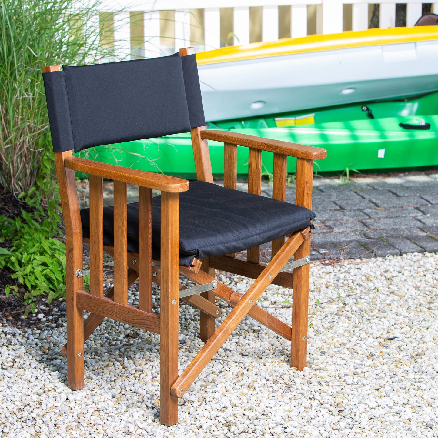 Director's Chair II with Black Cushions