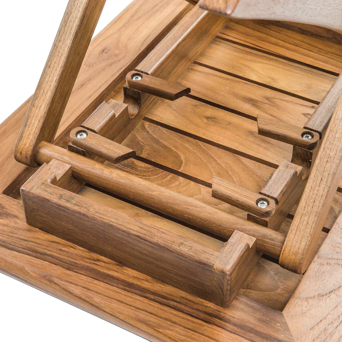 Small Adjustable Slat Top Table