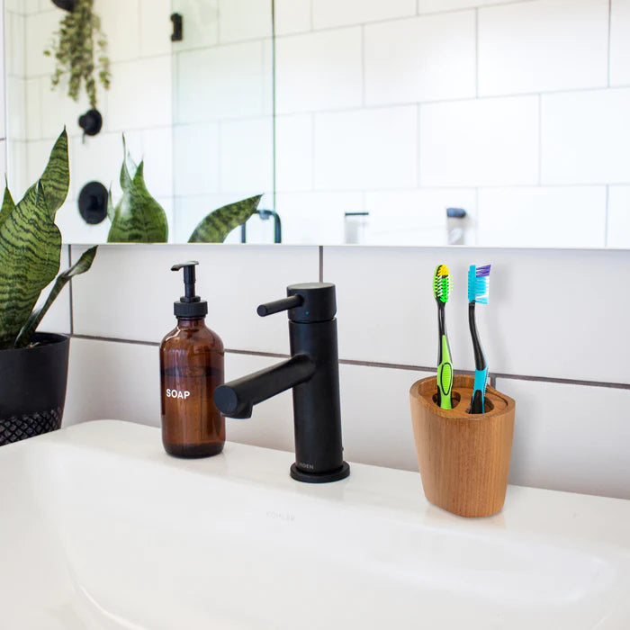 Oval Vanity Toothbrush Holder