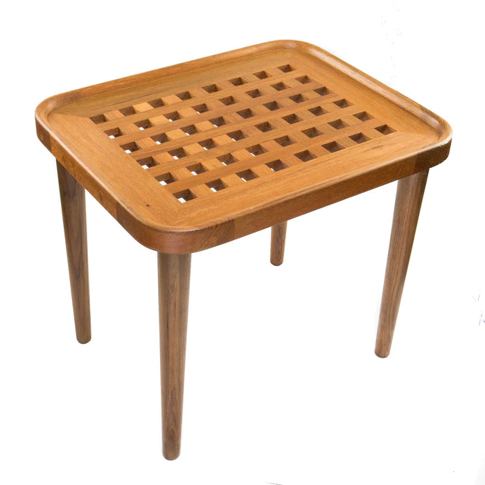 Premium Grade Teak Cockpit Grate End Table