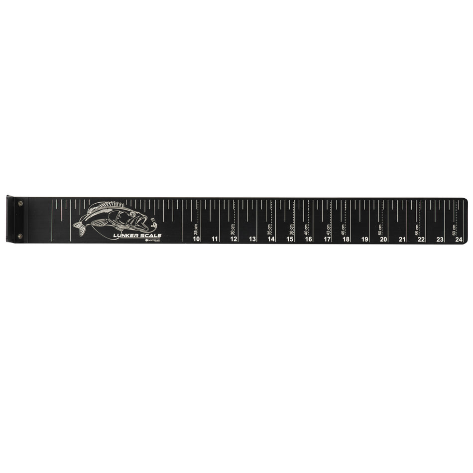 24" Black Anodized Stainless Steel Lunker Scale Live Catch Ruler
