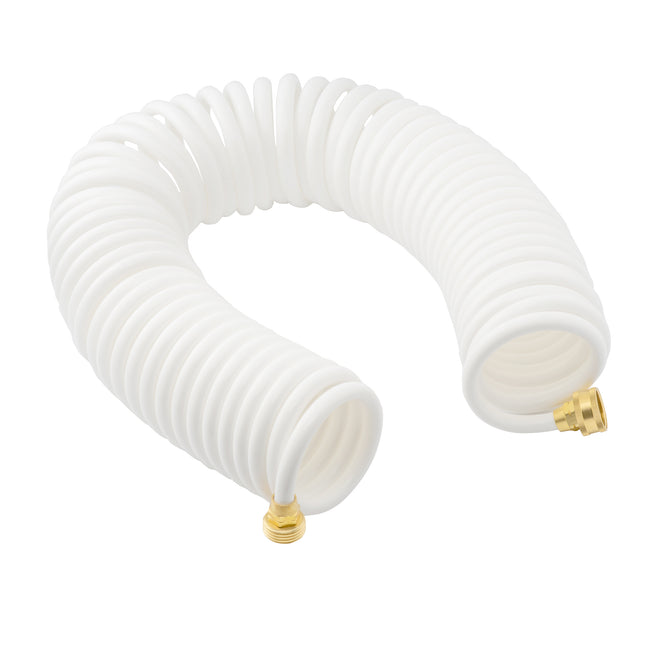 Coiled Hose - White