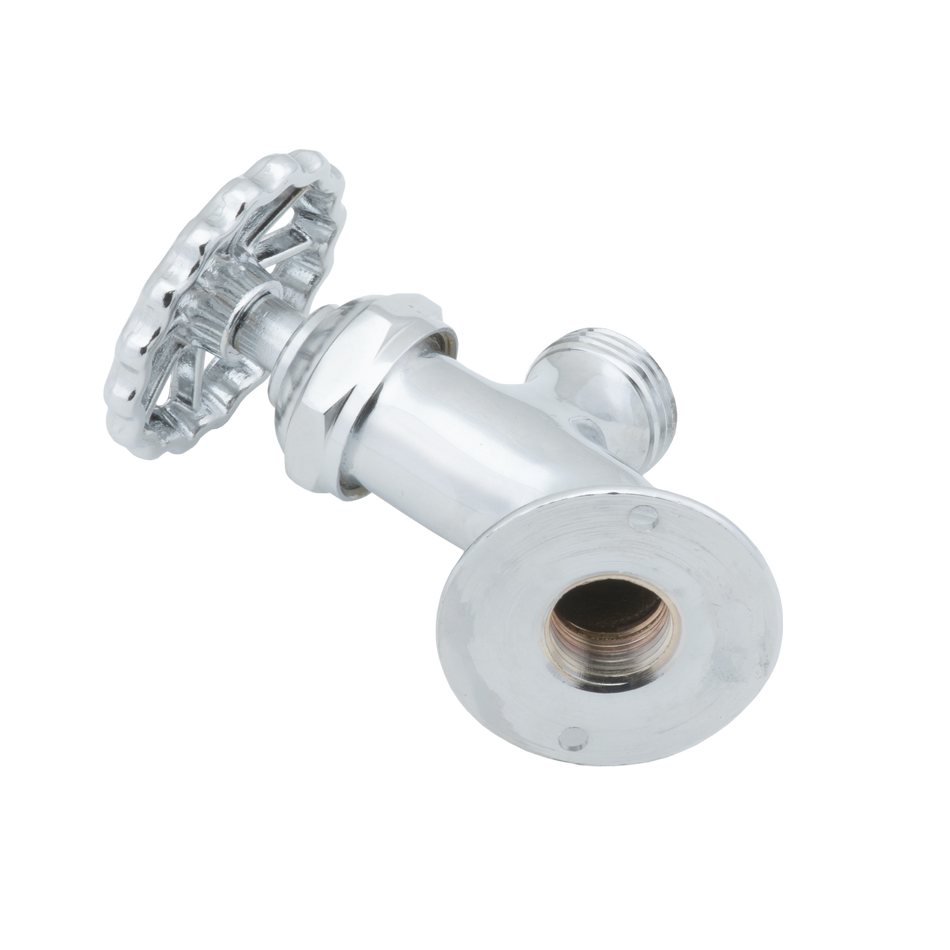 4" Depth Chrome Plated Brass Washdown Outlet/Inlet