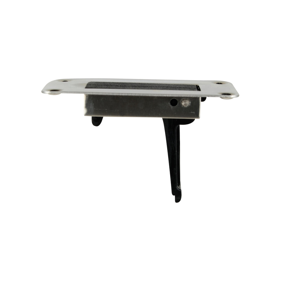 304 Stainless Steel Black Nylon Half Circle Flush Mount Push Pole Holder