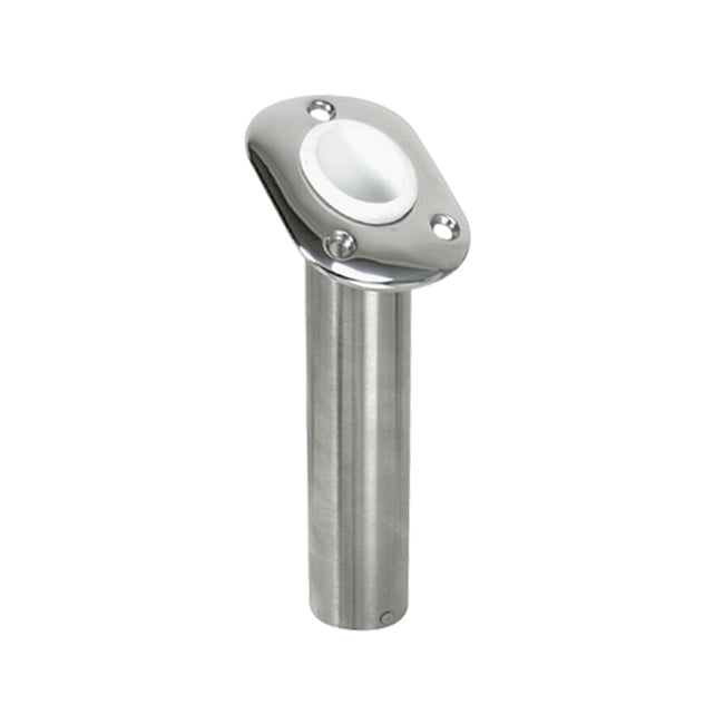 304 Stainless Steel 30° Flush Mount Rod Holder with No Cap