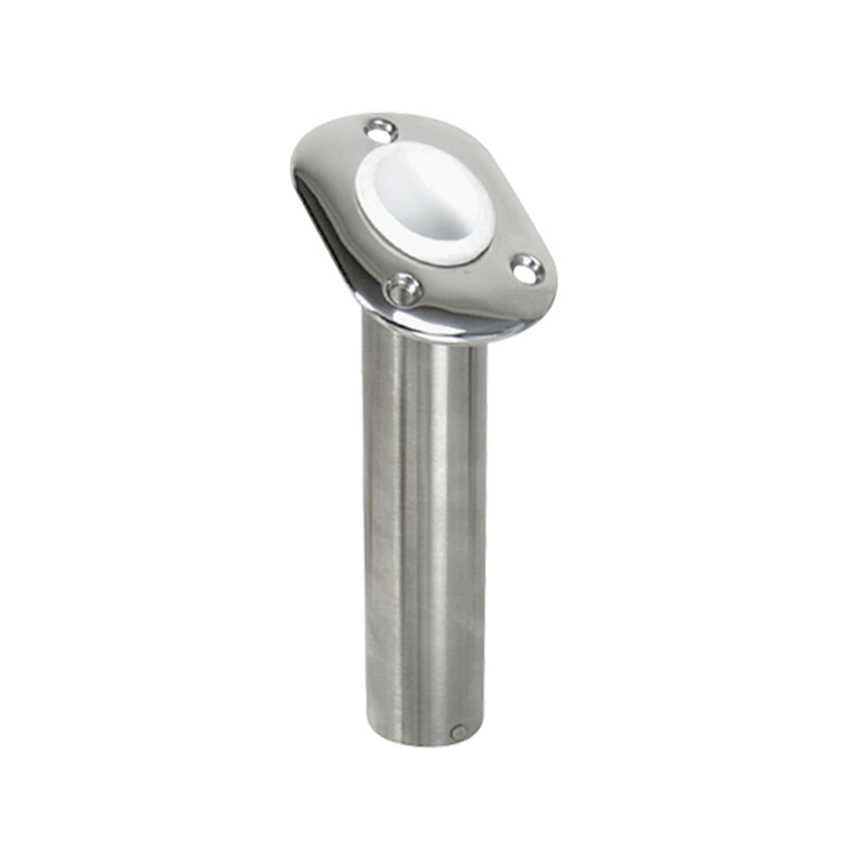 30° 304 Stainless Steel Flush Mount Rod Holder with No Cap