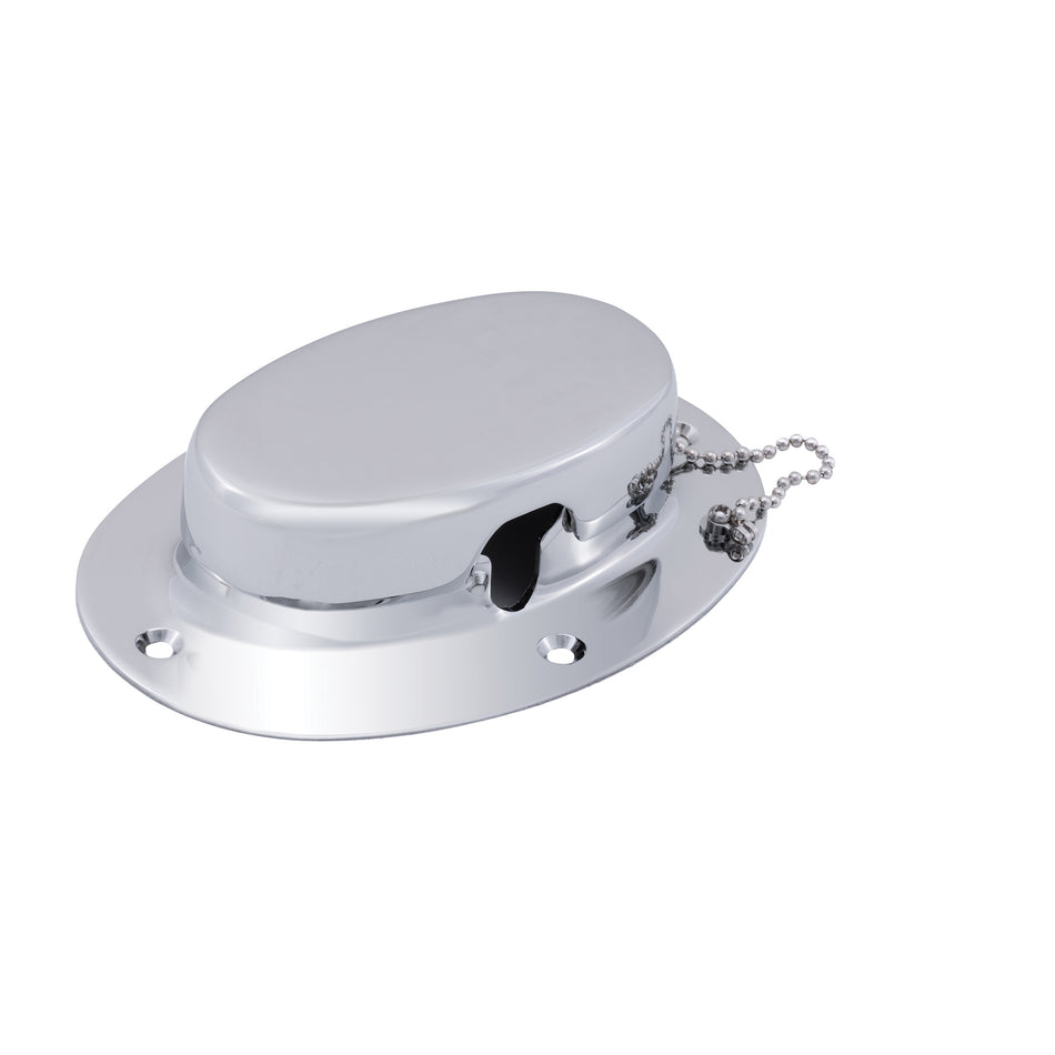 Chrome Plated Brass Chain and Rope Deck Pipe
