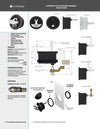3" Chrome Plated Zinc Black Nylon Locking T-Style Non-Compression Handle