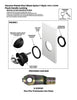 Locking Chrome Plated Zinc Black Nylon T-Style Non-Compression Handle