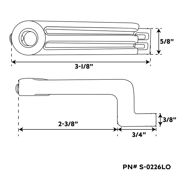 Zinc Offset-Long Cam Bar