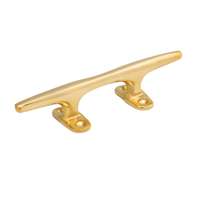 8" Polished Brass Hollow Base Cleat