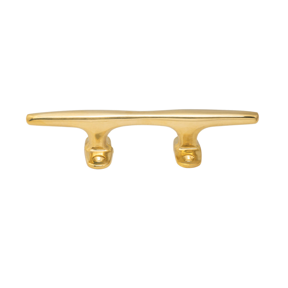 8" Polished Brass Hollow Base Cleat