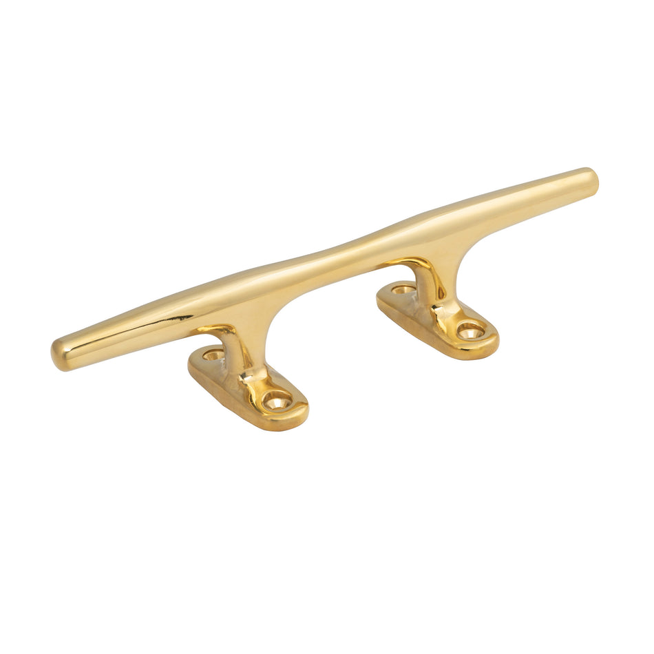 10" Polished Brass Hollow Base Cleat