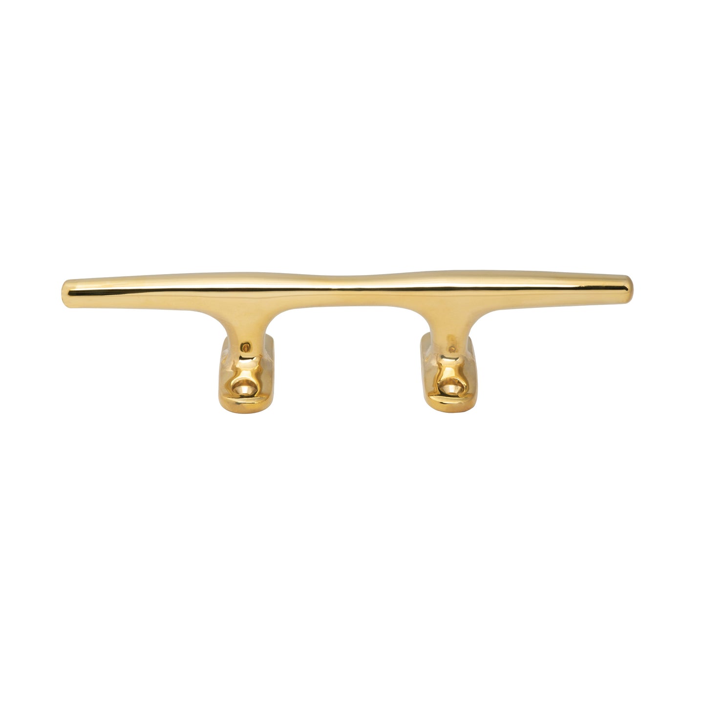 10" Polished Brass Hollow Base Cleat