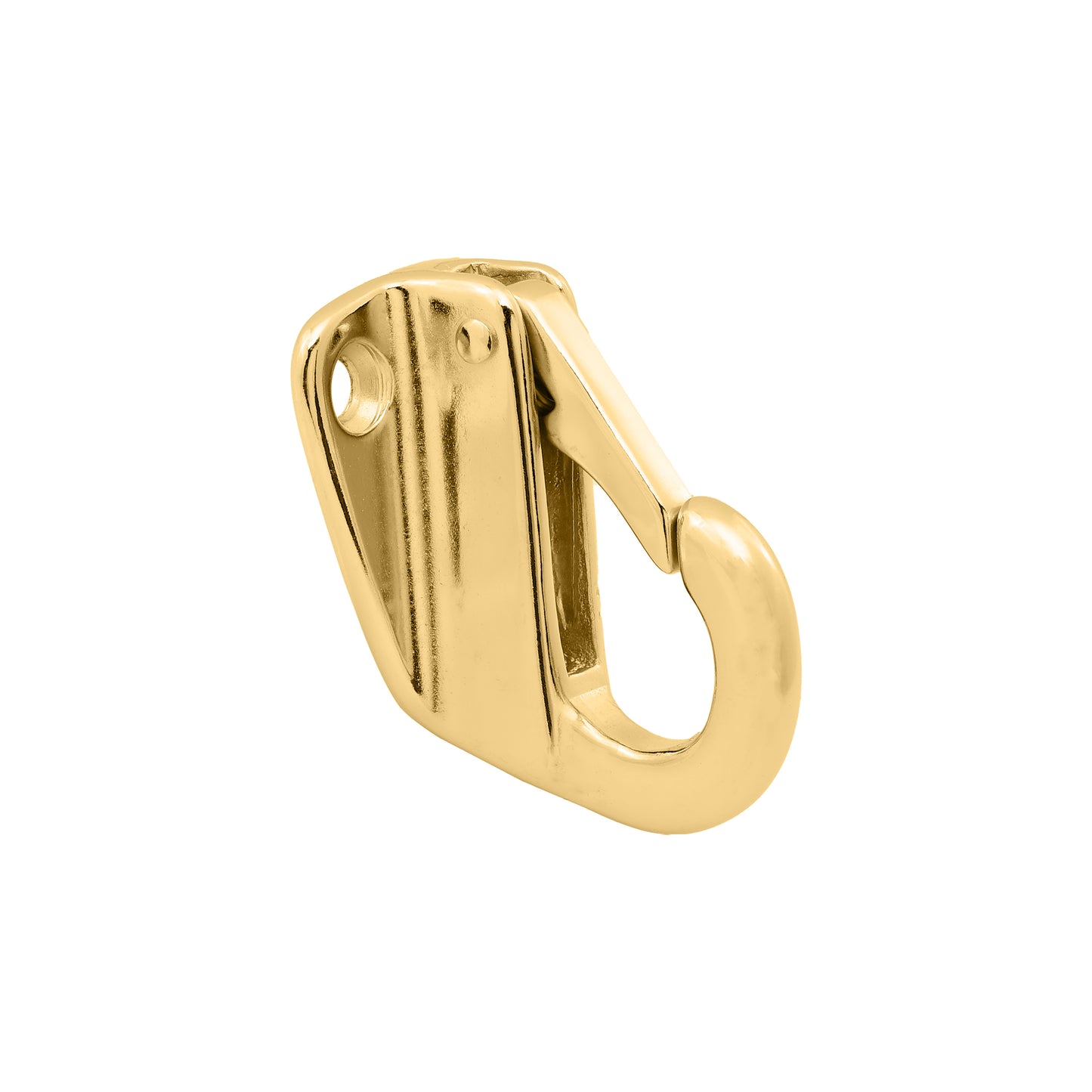 Polished Brass Fender Hook