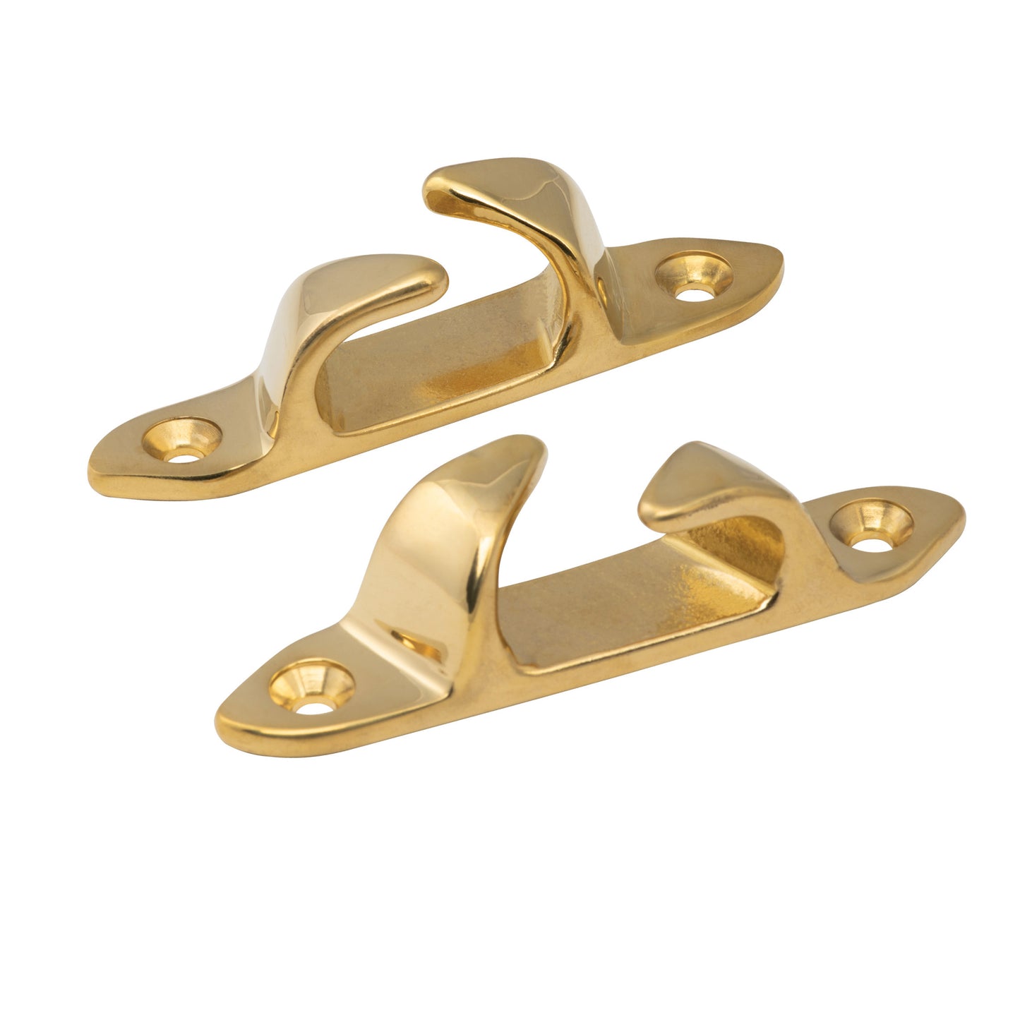 4" Polished Brass Skene Bow Chock