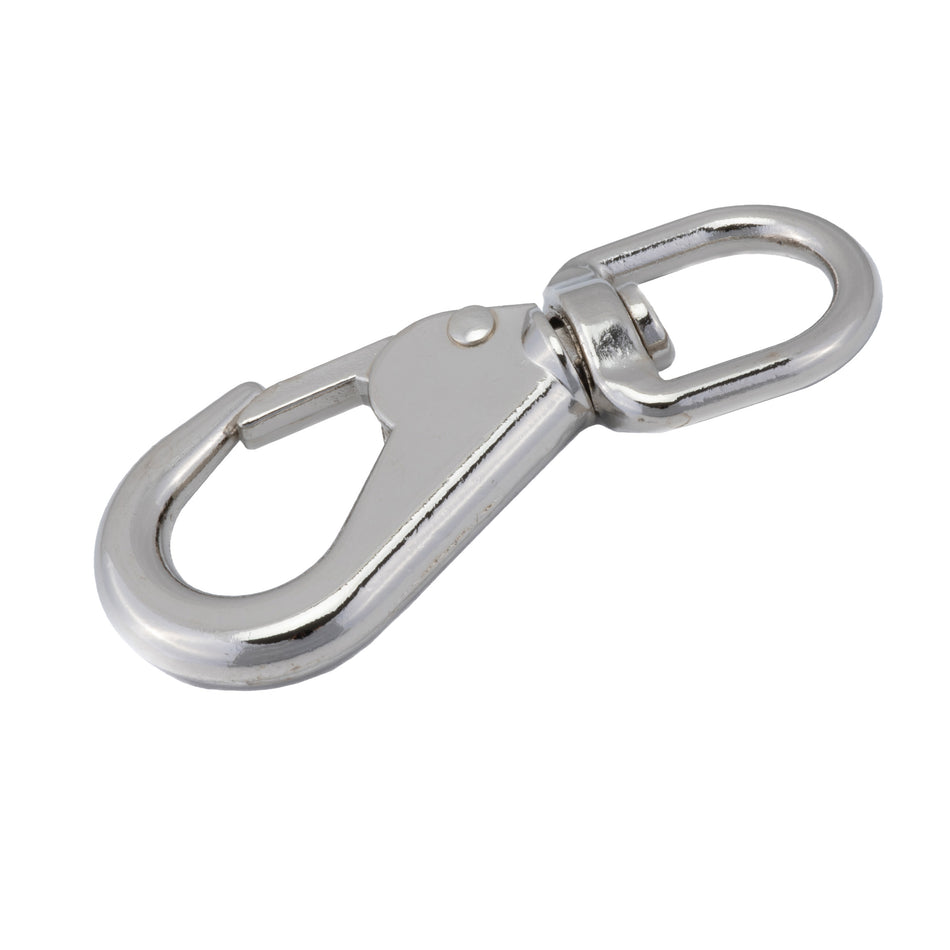 Size 1 Chrome Plated Zinc Swivel Eye Boat Snap