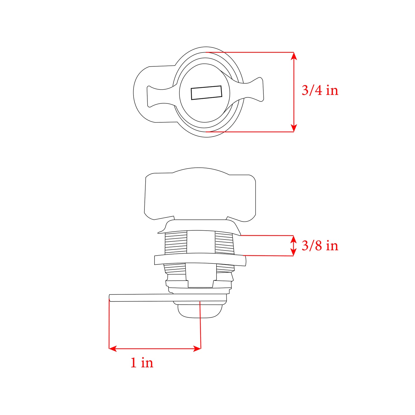 Wing Knob Latch