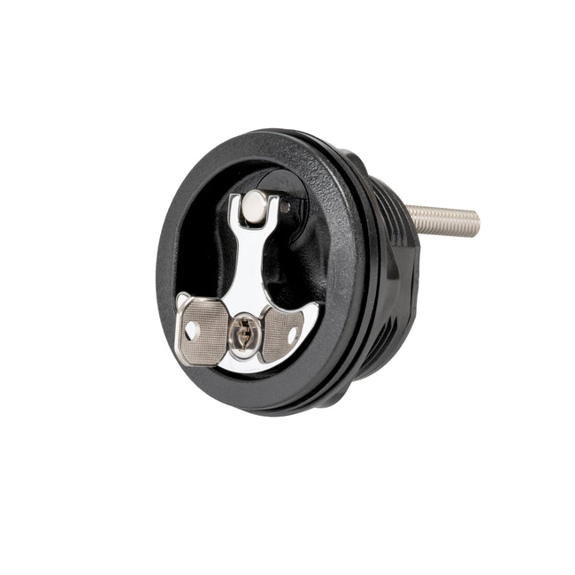 3" Chrome Plated Zinc Black Nylon Locking Compression Handle with 1-7/8" Shaft