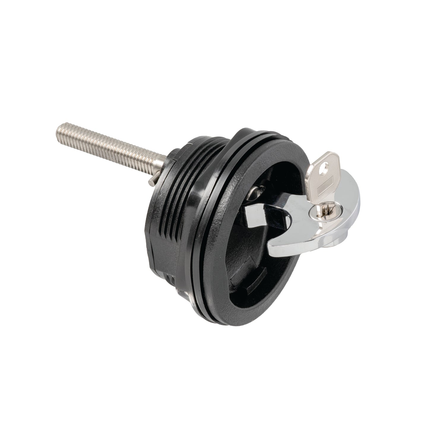 3" Chrome Plated Zinc Black Nylon Locking Compression Handle with 1-7/8" Shaft