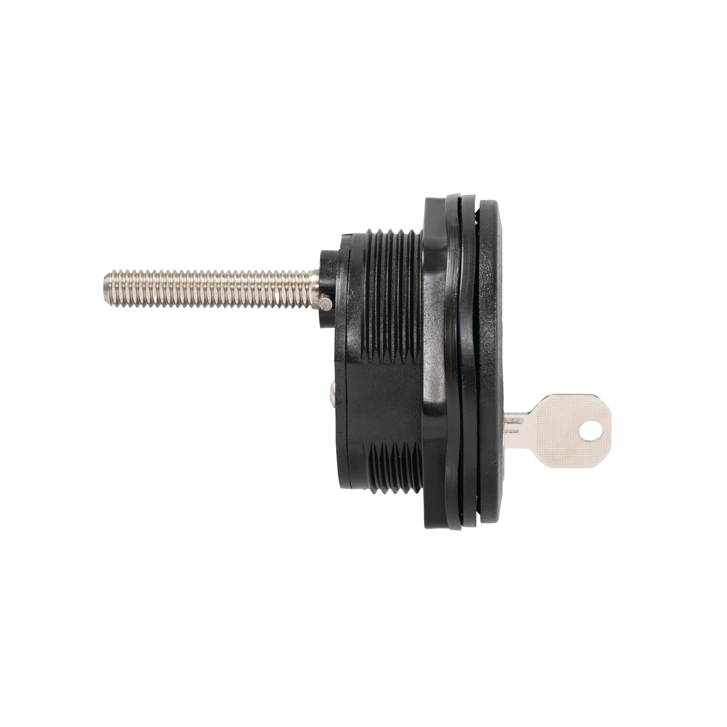 3" Chrome Plated Zinc Black Nylon Locking Compression Handle with 1-7/8" Shaft