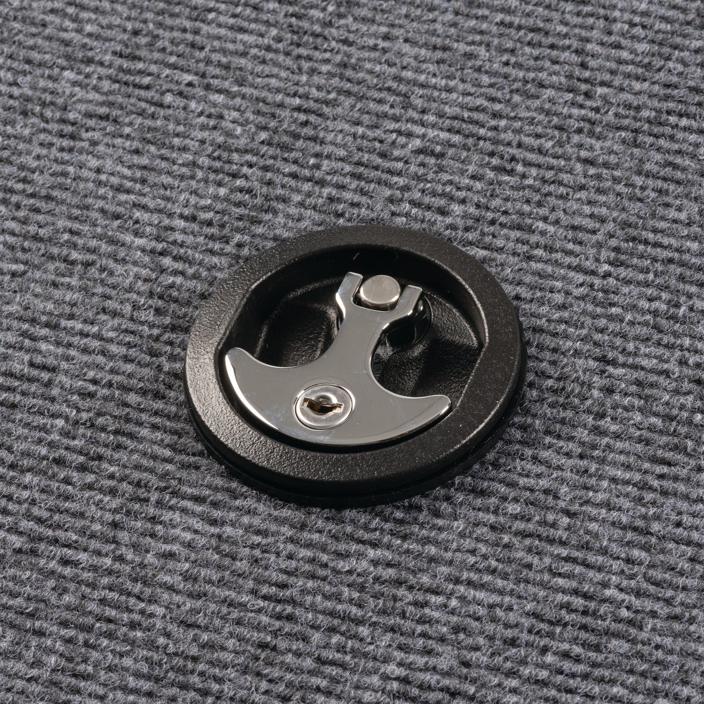3" Chrome Plated Zinc Black Nylon Locking Compression Handle with 1-7/8" Shaft