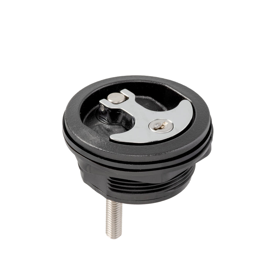 3" Chrome Plated Zinc Black Nylon Locking Compression Handle with 1-7/8" Shaft
