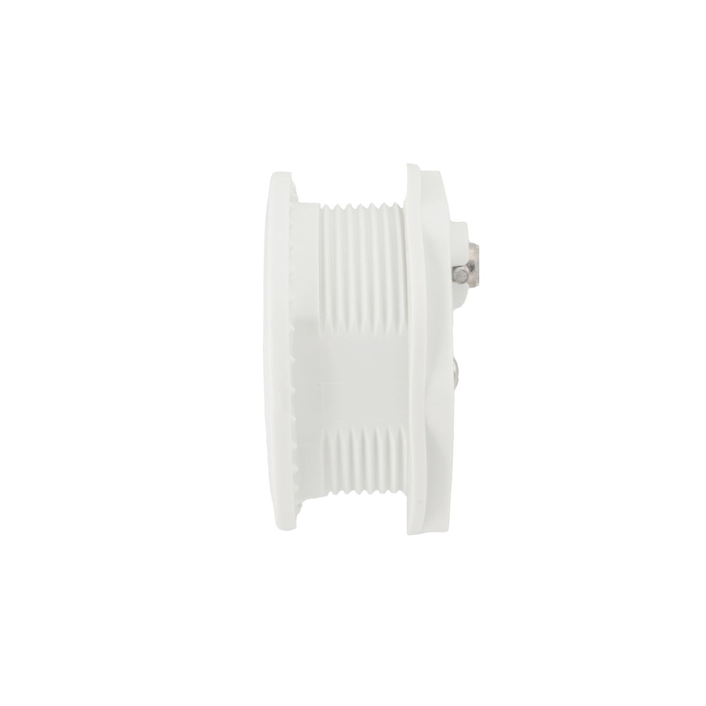 Chrome Plate Zinc/ White Nylon T-Style Compression Handle with No Shaft- Non-Locking