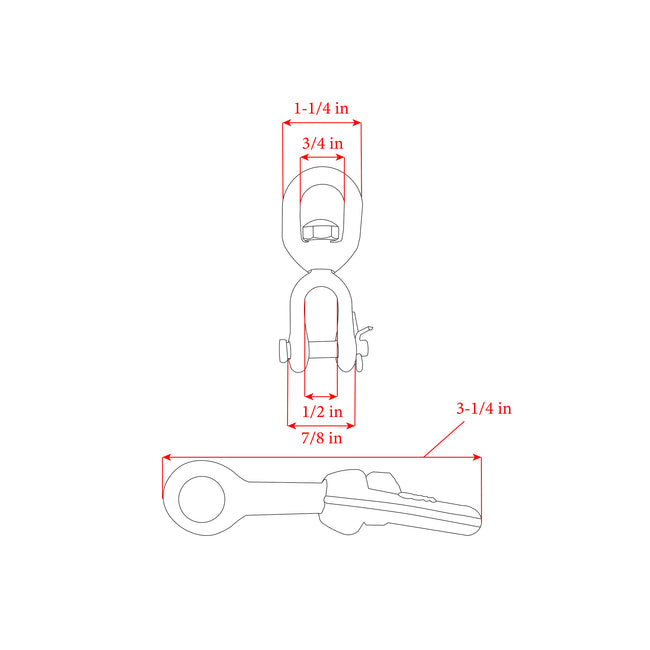 Swivel with Jaw & Eye