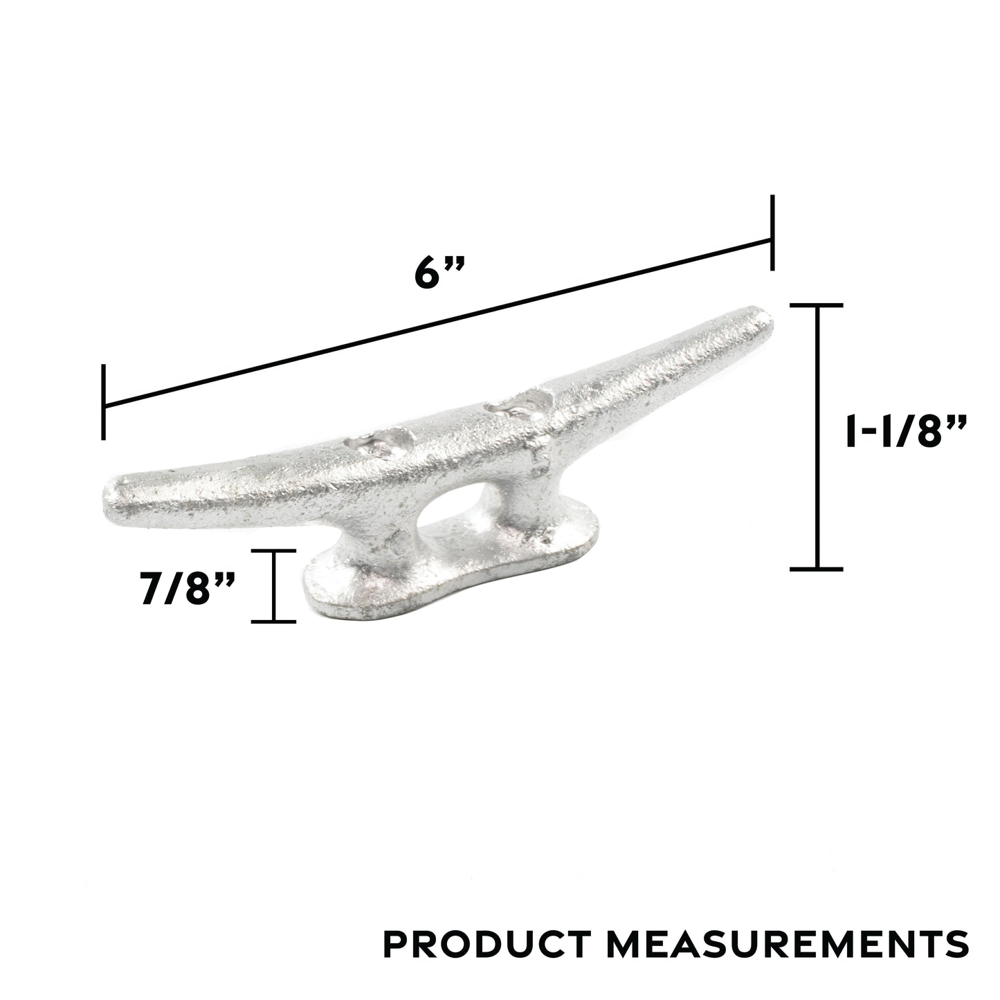 6" Galvanized Steel Dock Cleat