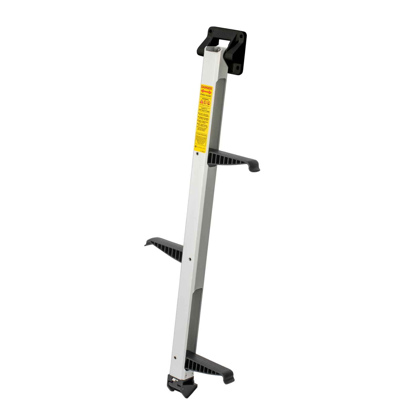 Black Anodized Aluminum Faceplate Invisible Ladder - 3 Step Positive Transom