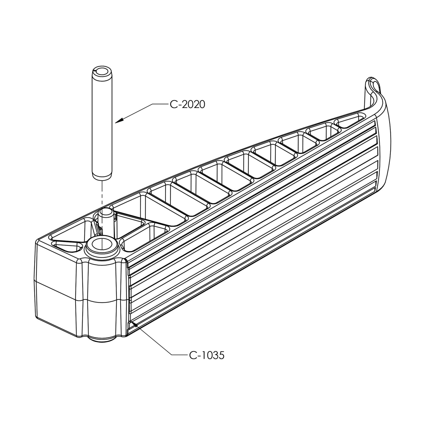 Invisible Ladder System Single Step Replacement Kit
