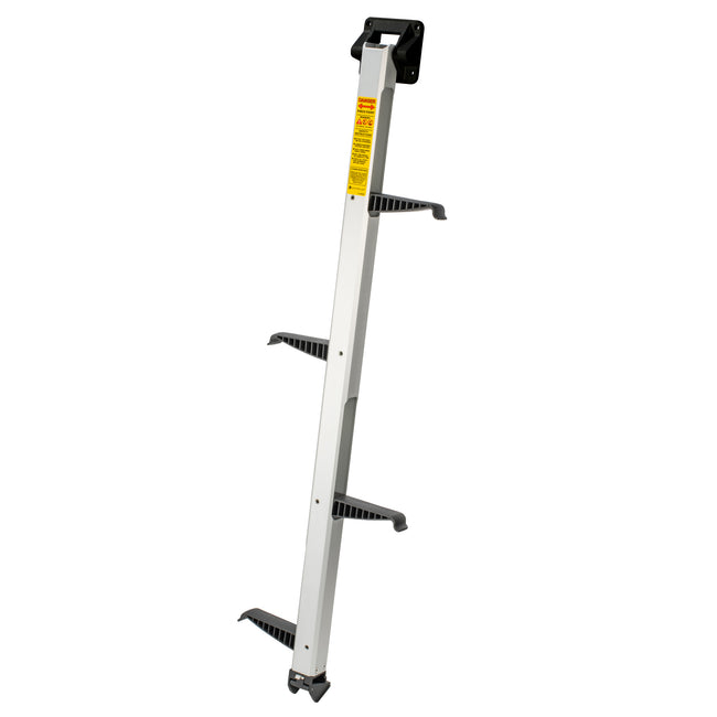 Black Anodized Aluminum Faceplate Invisible Ladder - 4 Step Positive Transom