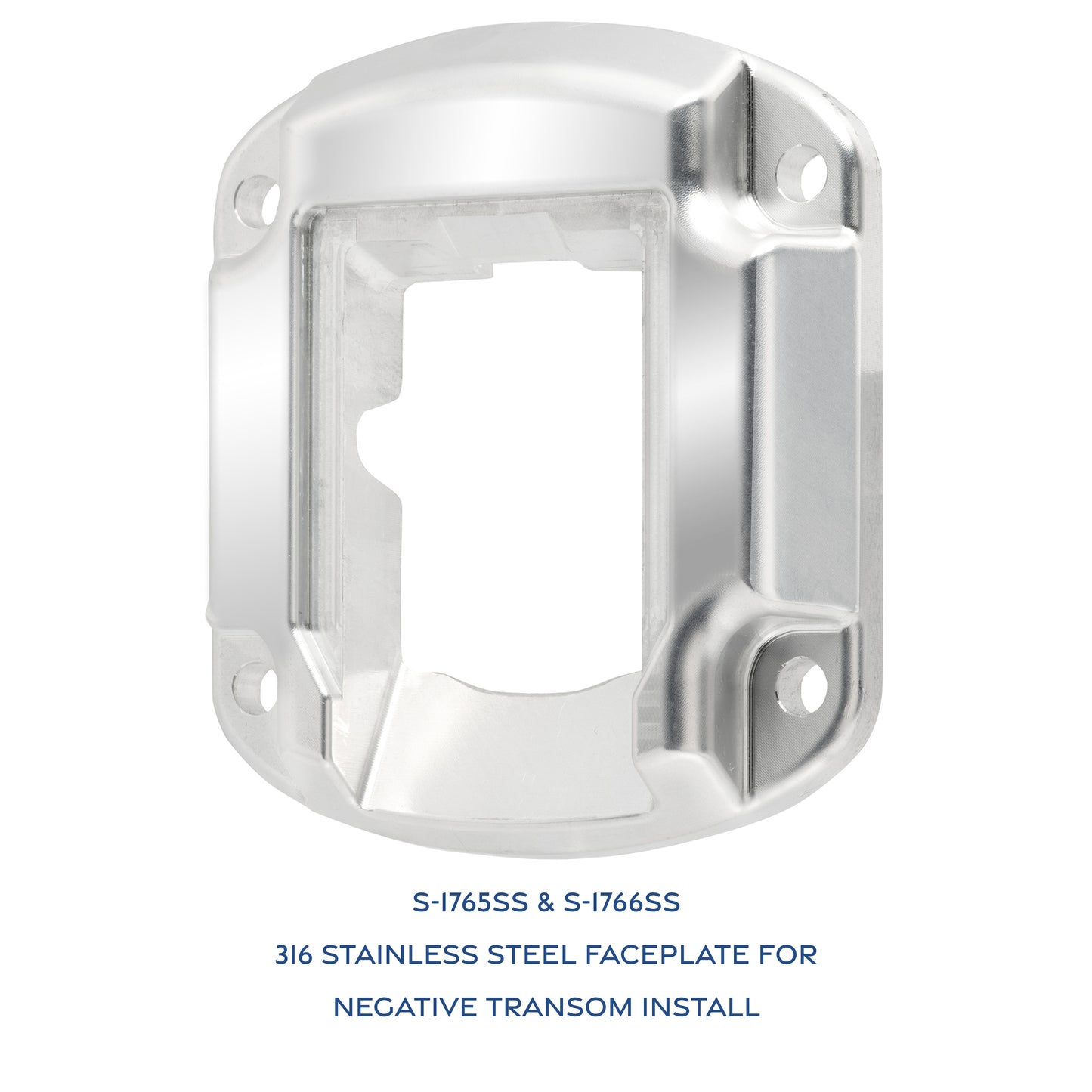 316 Stainless Steel Faceplate Invisible Ladder - 4 Step Negative Transom