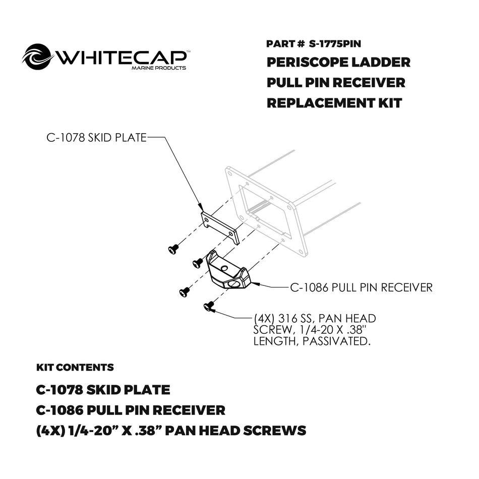 Pull Pin Receiver Replacement Kit for Periscoping Ladder System
