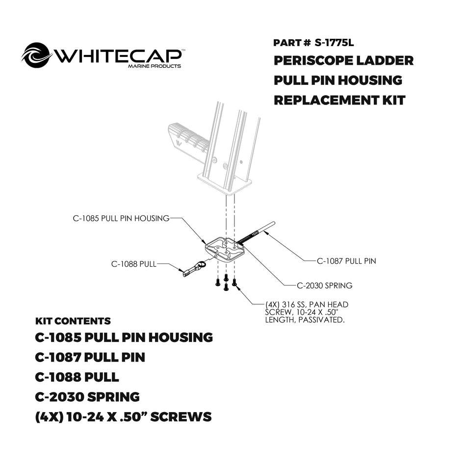 Pull Pin Housing Replacement Kit for Periscoping Ladder System