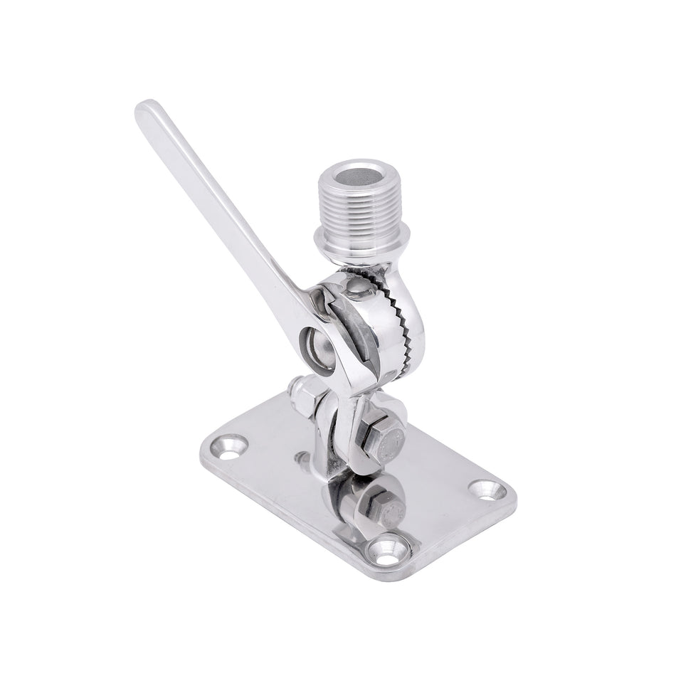 3-5/8" x 2-1/2" 316 Stainless Steel Ratchet/Antenna Mount