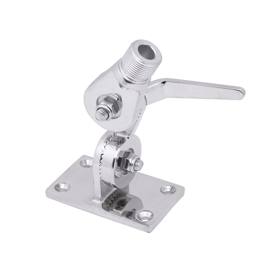 3-3/4" x 2-1/4" 316 Stainless Steel Ratchet/Antenna Mount
