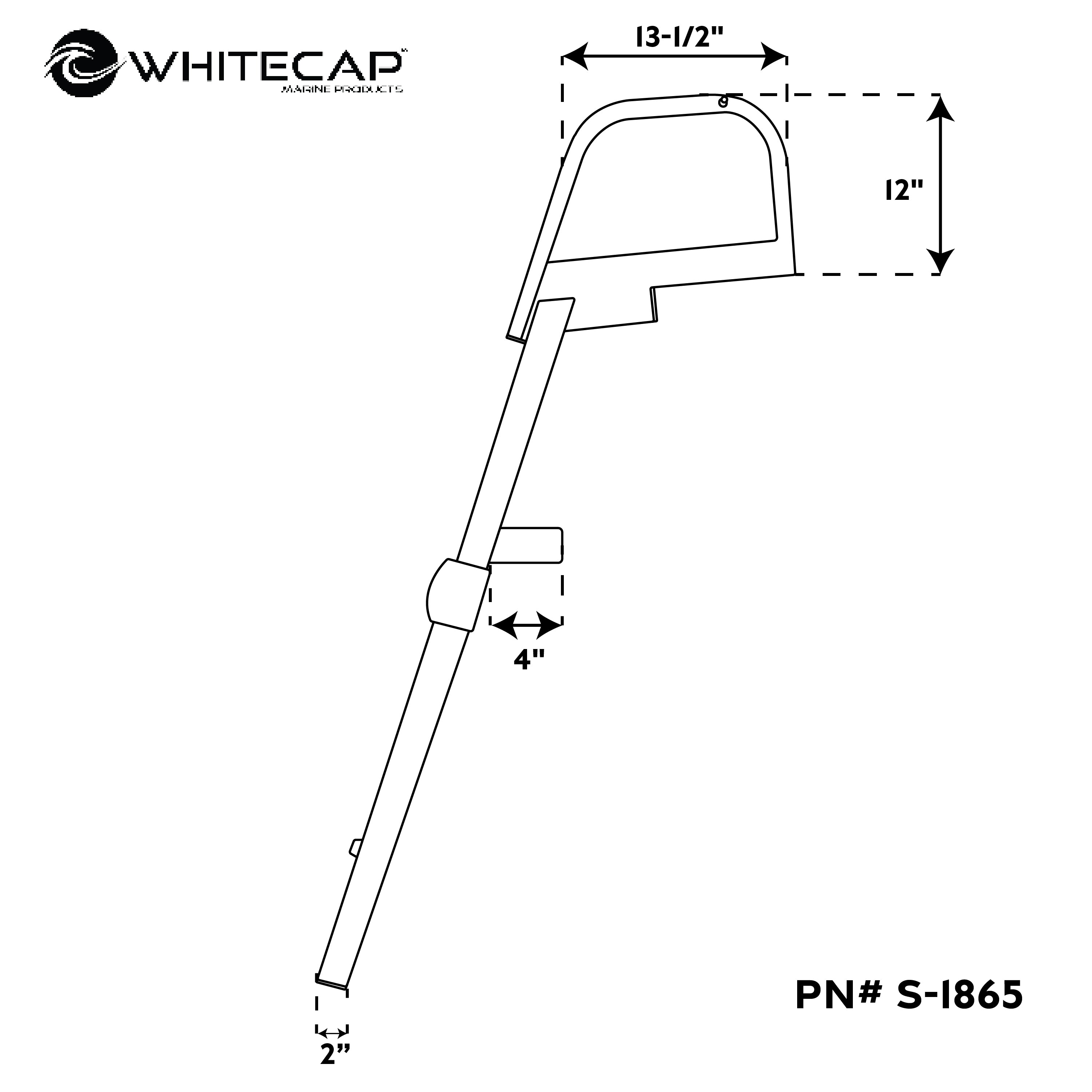 Aluminum Folding 4-Step Pontoon & Dock Ladder – Whitecap Marine