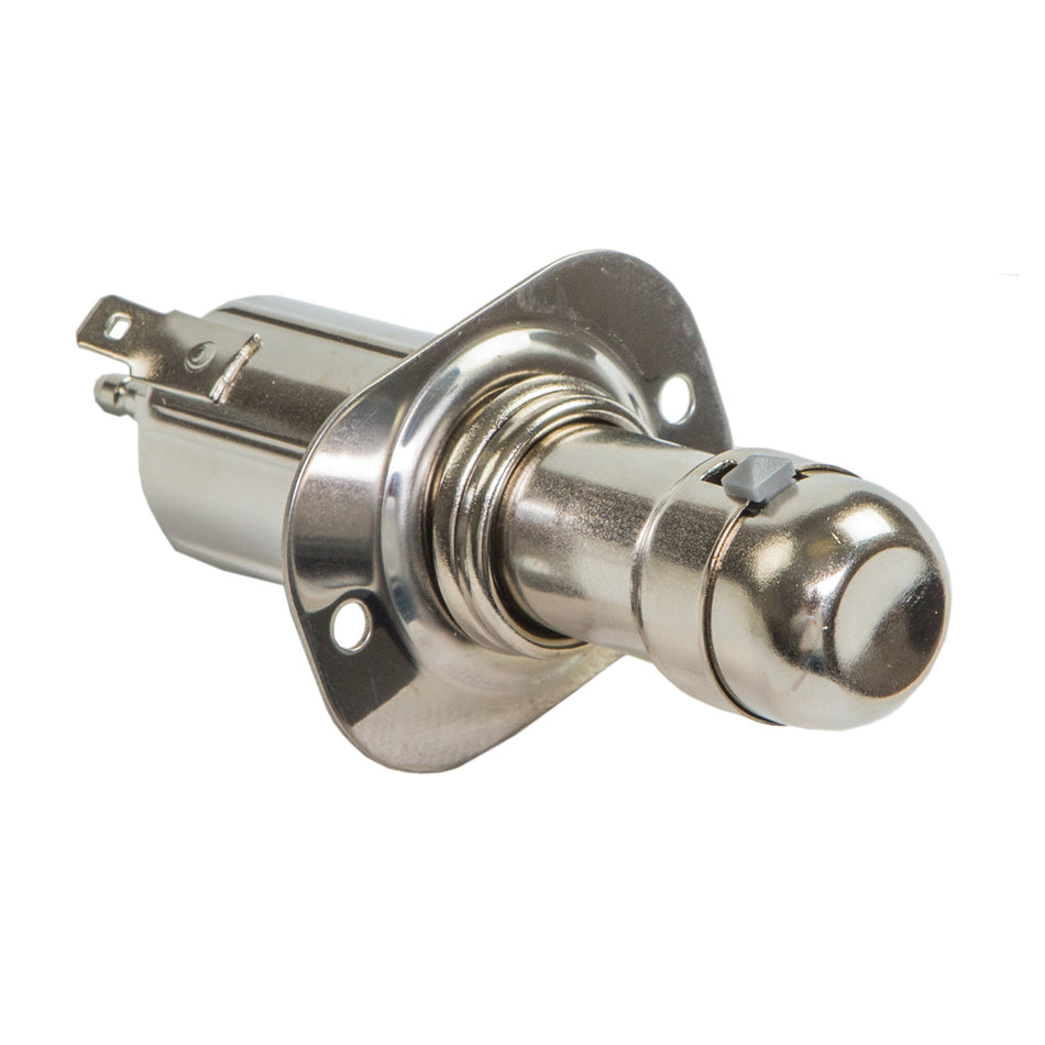 Chrome Plated Steel 12V Cigarette Lighter/Chart Light